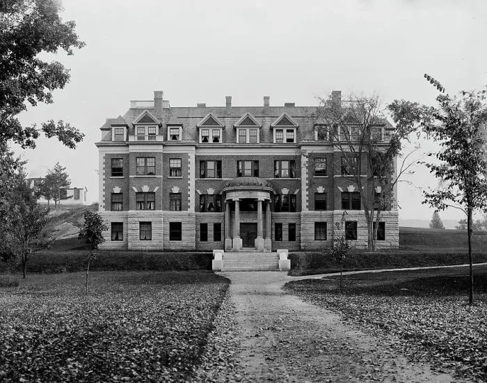 Framed Print : Richardson Hall, Dartmouth College, ca 1900. Creator: Unknown Framed Print : Richardson Hall, Dartmouth College, ca 1900. Creator: Unknown