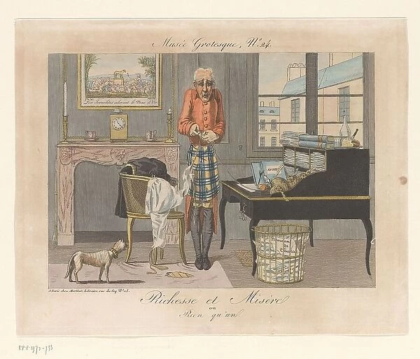 Richesse et misère ou rien qu'un, 1818. Creator: Louis Maloeuvre