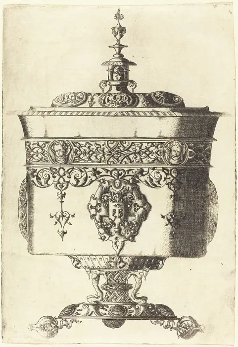 Framed Print : Richly Embellished Goblet. Creator: Mathis Zundt Framed Print : Richly Embellished Goblet. Creator: Mathis Zundt
