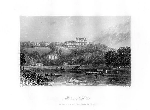 Richmond Hill, Richmond, 19th century. Artist: Edward Radclyffe