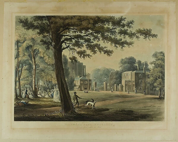 Richmond Park Entrance, 1819. Creator: Thomas Sutherland