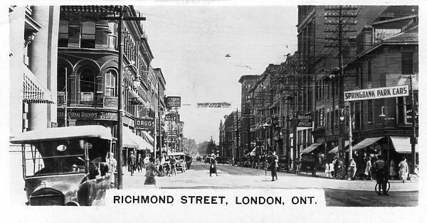 Richmond Street, London, Southwestern Ontario, Canada, c1920s