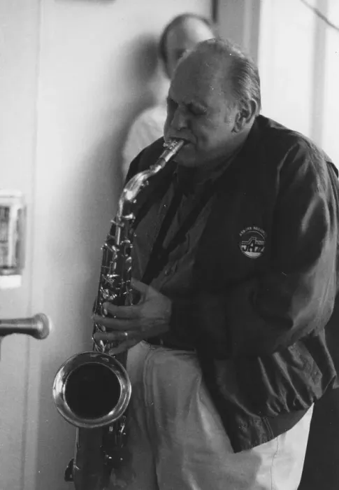 Framed Print : Rick Fay, The March of Jazz, Clearwater Beach, Florida, 1997. Creator: Brian Foskett Framed Print : Rick Fay, The March of Jazz, Clearwater Beach, Florida, 1997. Creator: Brian Foskett