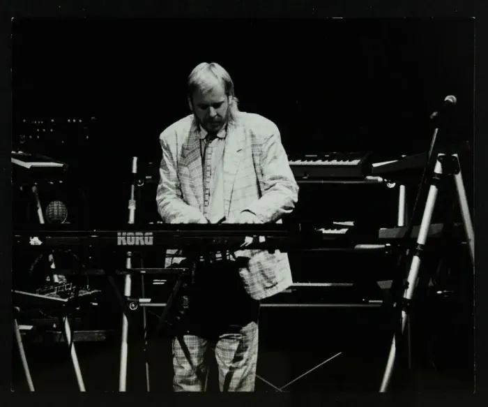 Framed Print : Rick Wakeman performing at the Forum Theatre, Hatfield, Hertfordshire, 6 October 1987 Framed Print : Rick Wakeman performing at the Forum Theatre, Hatfield, Hertfordshire, 6 October 1987