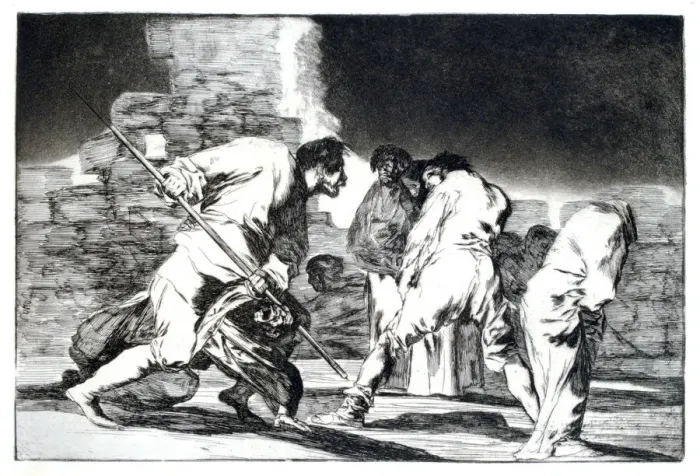 Framed Print : Riddle of Fury, 1819-1823. Artist: Francisco Goya Framed Print : Riddle of Fury, 1819-1823. Artist: Francisco Goya