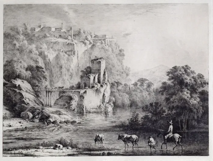 Framed Print : A Rider, 1800. Artist: Boissieu, Jean-Jacques, de (1736-1810) Framed Print : A Rider, 1800. Artist: Boissieu, Jean-Jacques, de (1736-1810)