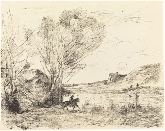 Framed Print : The Rider in the Reeds (Le Cavalier dans les roseaux), 1871 Framed Print : The Rider in the Reeds (Le Cavalier dans les roseaux), 1871