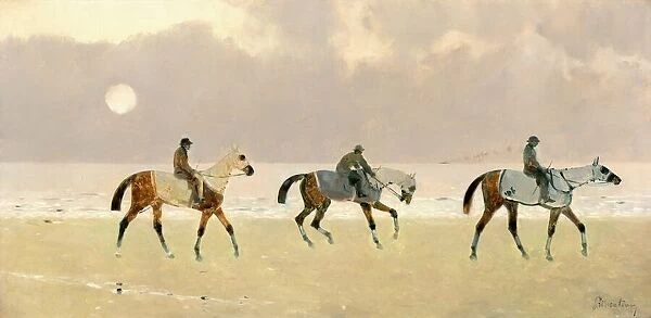 Riders on the Beach at Dieppe, 1892. Creator: RenePierre Charles Princeteau