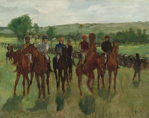The Riders, c. 1885. Creator: Edgar Degas