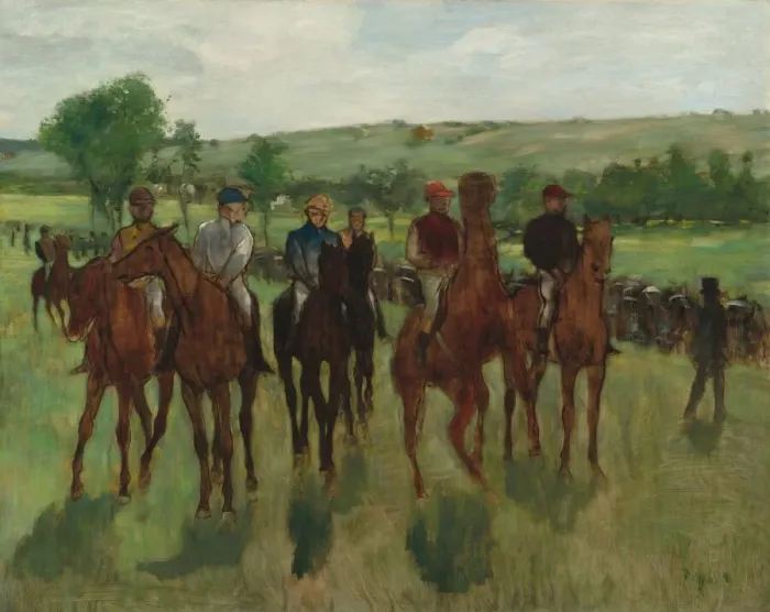 Framed Print : The Riders, c. 1885. Creator: Edgar Degas Framed Print : The Riders, c. 1885. Creator: Edgar Degas