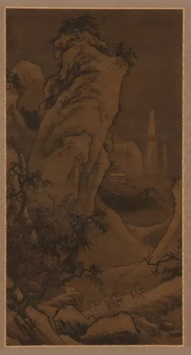Framed Print : Two Riders Searching for Plum Blossoms, Ming dynasty, 16th century. Creator: Unknown Framed Print : Two Riders Searching for Plum Blossoms, Ming dynasty, 16th century. Creator: Unknown