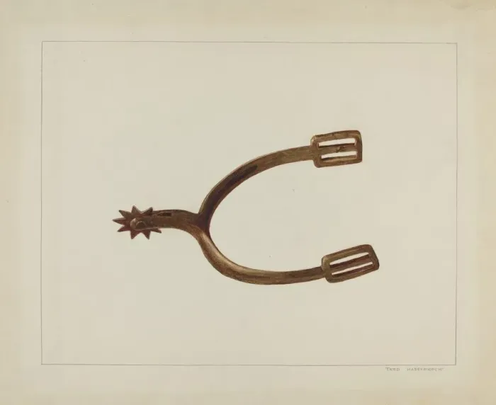 Framed Print : Riders Spur, c. 1938. Creator: Fred Hassebrock Framed Print : Riders Spur, c. 1938. Creator: Fred Hassebrock