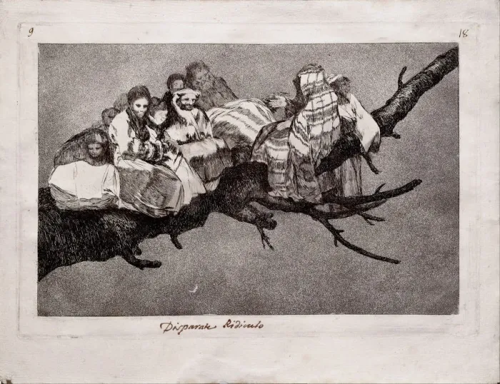 Framed Print : Ridiculous Folly (from the series Los Disparates (Follies), 1815-1819. Artist: Goya, Francisco, de (1746-1828) Framed Print : Ridiculous Folly (from the series Los Disparates (Follies), 1815-1819. Artist: Goya, Francisco, de (1746-1828)