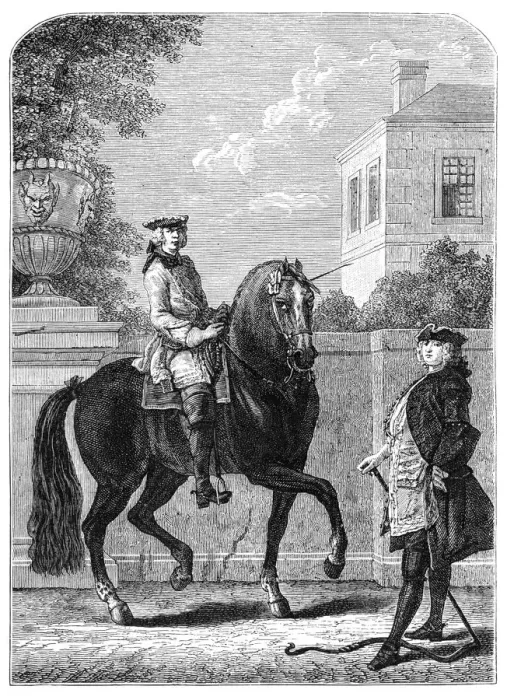 Framed Print : The Riding Lesson, (1885). Artist: Bonnardot Framed Print : The Riding Lesson, (1885). Artist: Bonnardot