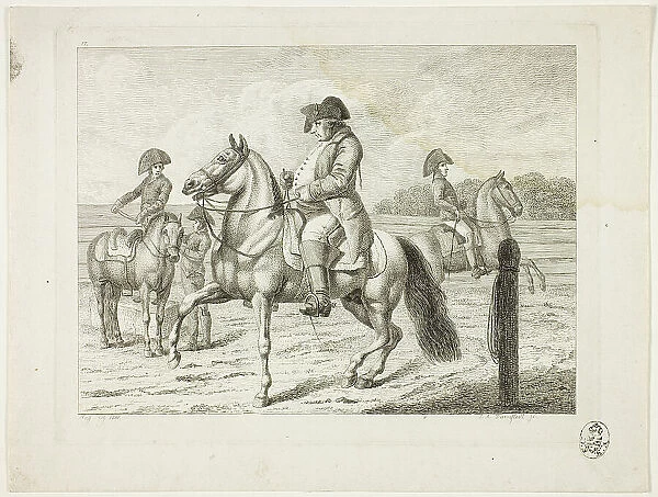 Riding School and Horses, 1806. Creator: Johann Adolph Darnstedt