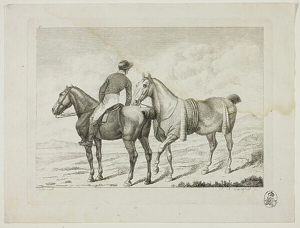 Riding School and Horses, 1806. Creator: Johann Adolph Darnstedt