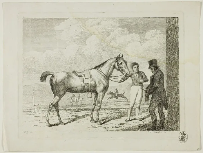 Framed Print : Riding School and Horses, 1806. Creator: Johann Adolph Darnstedt