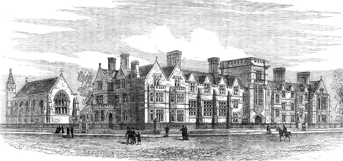 Framed Print : Ridley Hall, Cambridge, for theological students, 1881. Creator: Unknown Framed Print : Ridley Hall, Cambridge, for theological students, 1881. Creator: Unknown