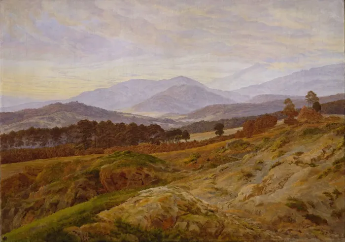 Framed Print : The Riesengebirge. Artist: Friedrich, Caspar David (1774-1840) Framed Print : The Riesengebirge. Artist: Friedrich, Caspar David (1774-1840)