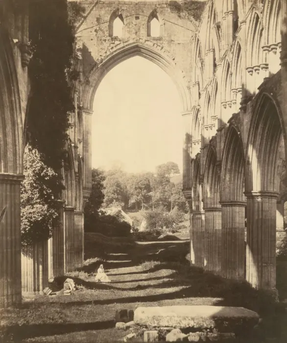 Framed Print : Rievaulx Abbey, 1854. Creator: Roger Fenton Framed Print : Rievaulx Abbey, 1854. Creator: Roger Fenton