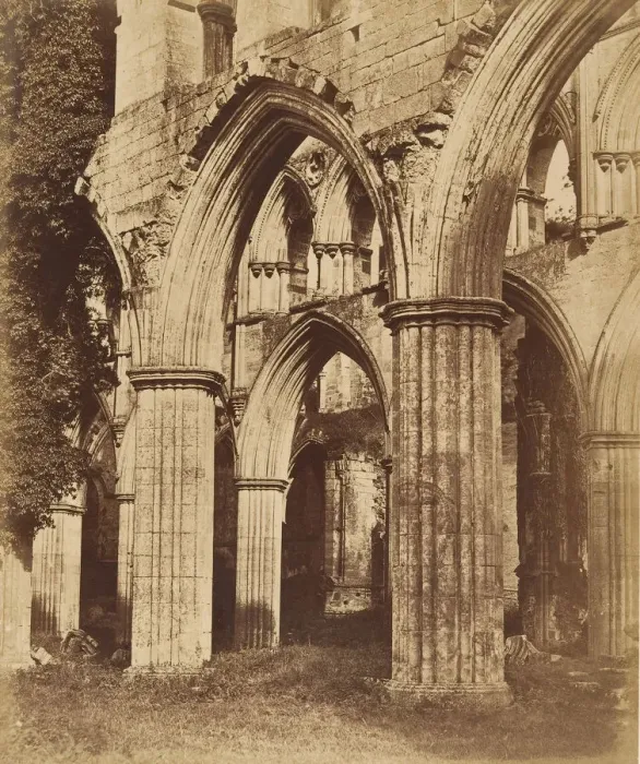Framed Print : Rievaulx Abbey. Looking Across the Choir, 1850s. Creator: Joseph Cundall Framed Print : Rievaulx Abbey. Looking Across the Choir, 1850s. Creator: Joseph Cundall