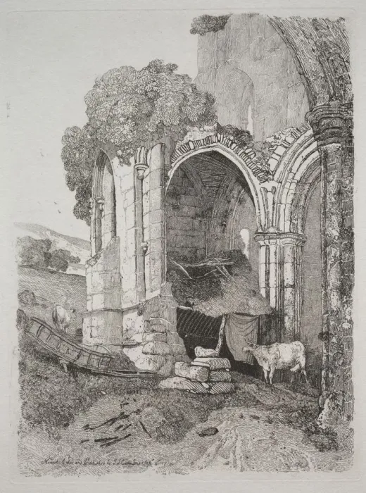 Framed Print : Rievaulx Abbey, Yorkshire, 1810. Creator: John Sell Cotman (British, 1782-1842) Framed Print : Rievaulx Abbey, Yorkshire, 1810. Creator: John Sell Cotman (British, 1782-1842)