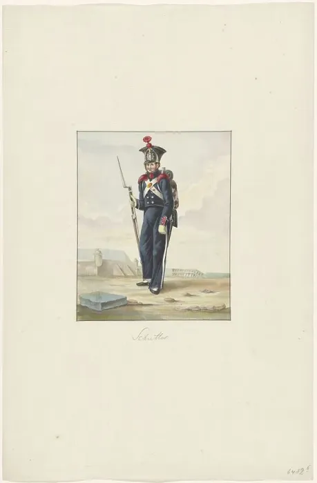 Framed Print : Rifleman, 1830-1831. Creator: Anon Framed Print : Rifleman, 1830-1831. Creator: Anon