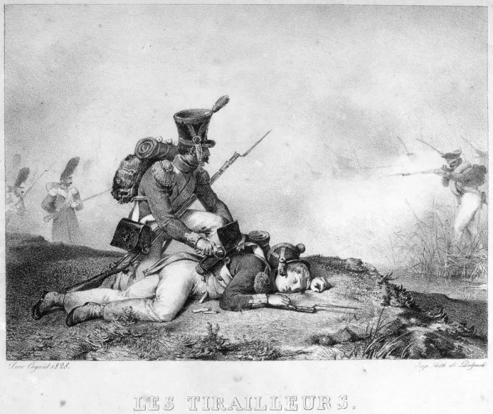 Framed Print : Riflemen, 19th century Framed Print : Riflemen, 19th century