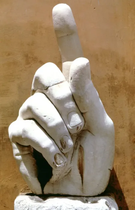Framed Print : Right hand from a colossal statue of Emperor Constantine, 330 AD Framed Print : Right hand from a colossal statue of Emperor Constantine, 330 AD