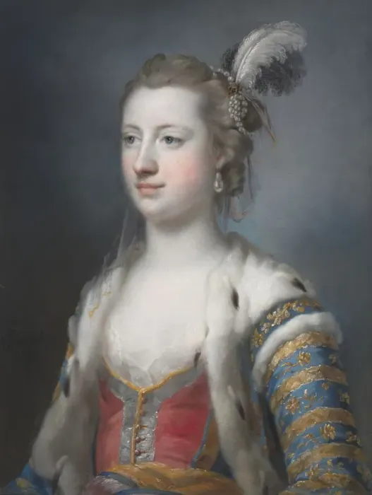Framed Print : The Right Honorable Lady Mary Radcliffe (1732-1798), Wife of Francis Eyre, Esq. 1755