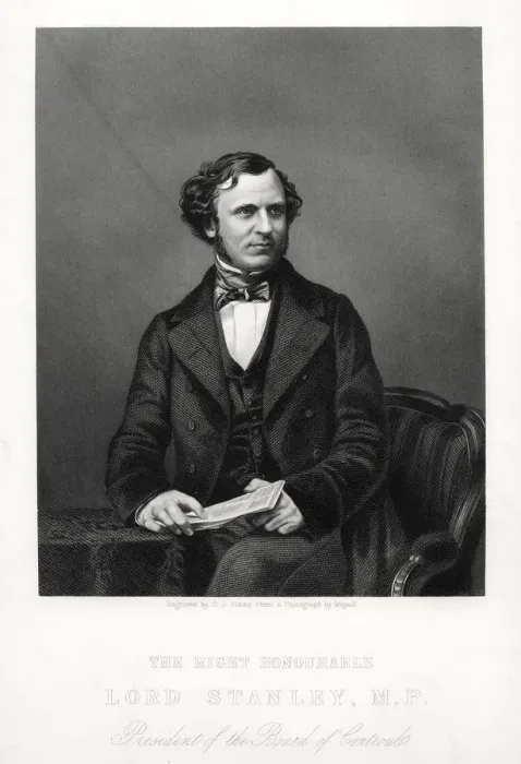 Framed Print : The Right Honourable Edward Henry Stanley, 15th Earl of Derby, British statesman, c1880. Artist: DJ Pound Framed Print : The Right Honourable Edward Henry Stanley, 15th Earl of Derby, British statesman, c1880. Artist: DJ Pound