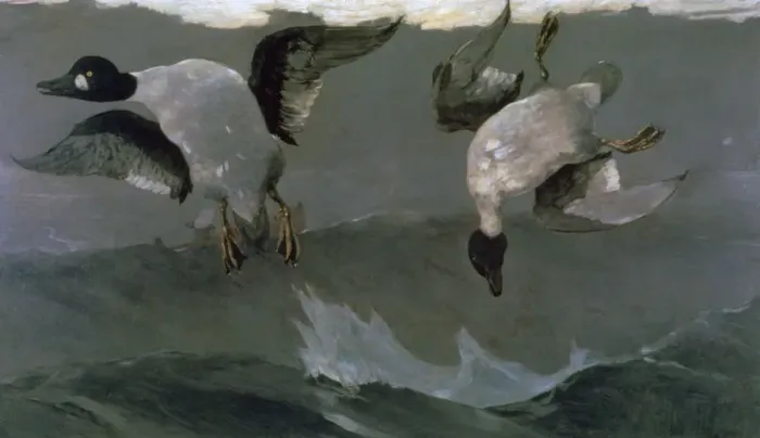 Framed Print : Right and Left, 1909. Artist: Winslow Homer Framed Print : Right and Left, 1909. Artist: Winslow Homer