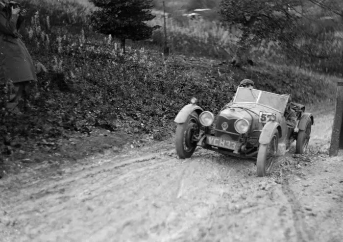 Framed Print : Riley Brooklands 2-seater sports of JE Lancaster taking part in the Inter-Varsity Trial, 1930 Framed Print : Riley Brooklands 2-seater sports of JE Lancaster taking part in the Inter-Varsity Trial, 1930