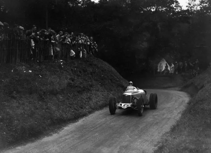 Framed Print : Riley competing in the Shelsley Walsh Hillclimb, Worcestershire, 1935. Artist: Bill Brunell Framed Print : Riley competing in the Shelsley Walsh Hillclimb, Worcestershire, 1935. Artist: Bill Brunell
