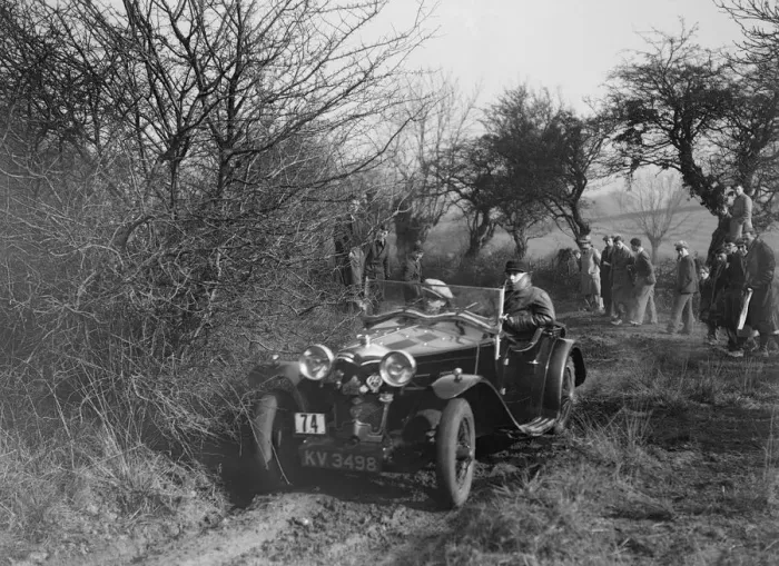 Framed Print : Riley of G Clifton at the Sunbac Colmore Trial, near Winchcombe, Gloucestershire, 1934 Framed Print : Riley of G Clifton at the Sunbac Colmore Trial, near Winchcombe, Gloucestershire, 1934