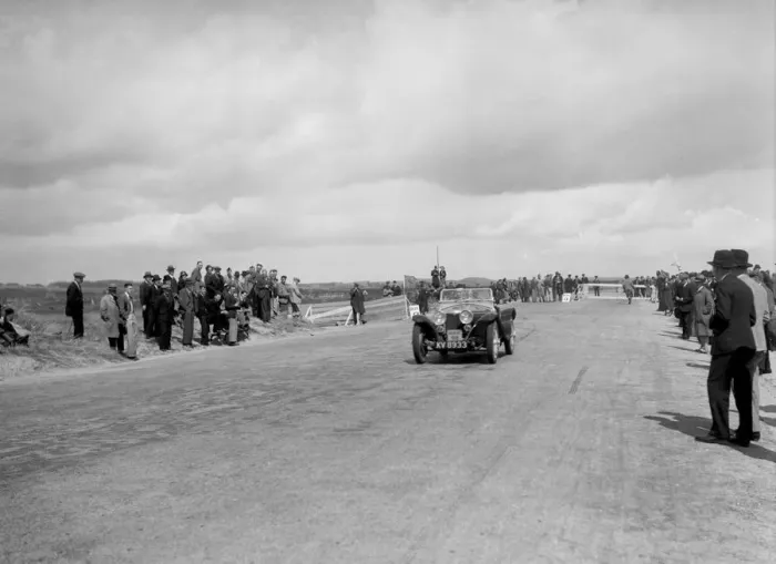 Framed Print : Riley Imp 2-seater of CA Richardson competing in the RSAC Scottish Rally, 1934. Artist Framed Print : Riley Imp 2-seater of CA Richardson competing in the RSAC Scottish Rally, 1934. Artist