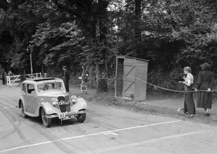 Framed Print : Riley of JM Laing, winner of a bronze award at the MCC Torquay Rally, July 1937. Artist