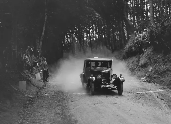 Framed Print : Riley taking part in a motoring trial, c1930s. Artist: Bill Brunell Framed Print : Riley taking part in a motoring trial, c1930s. Artist: Bill Brunell