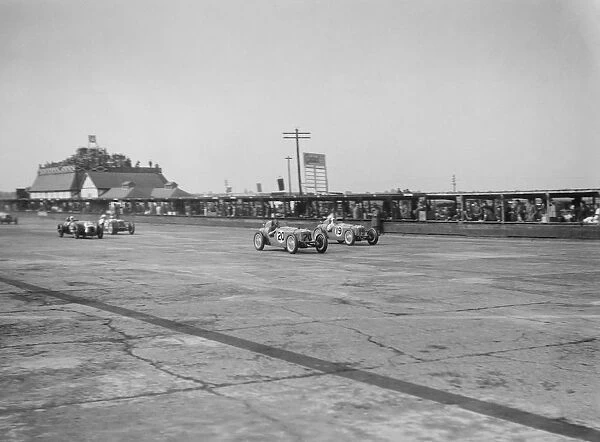 Rileys of Cyril Whitcroft and AG Miller competing in the BRDC 500 Mile Race, Brooklands, 1931