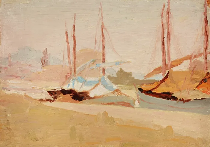 Framed Print : Rimini (Boats), 1910. Creator: Jan Ciaglinski Framed Print : Rimini (Boats), 1910. Creator: Jan Ciaglinski