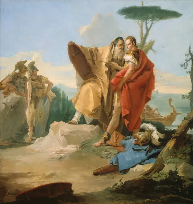 Framed Print : Rinaldo and the Magus of Ascalon, 1742 / 45. Creator: Giovanni Battista Tiepolo Framed Print : Rinaldo and the Magus of Ascalon, 1742 / 45. Creator: Giovanni Battista Tiepolo