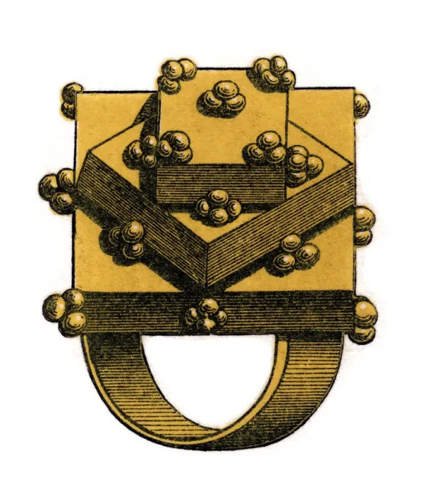 Framed Print : Ring, (1843). Artist: Henry Shaw Framed Print : Ring, (1843). Artist: Henry Shaw