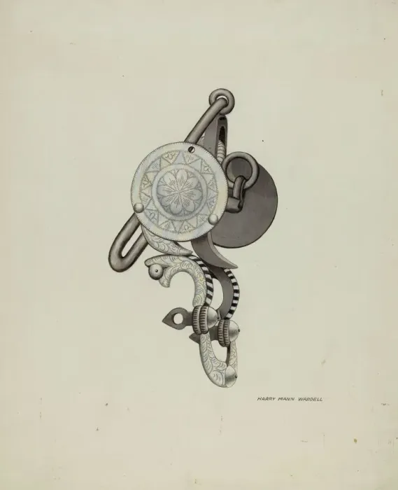 Framed Print : Ring Bit, c. 1936. Creator: Harry Mann Waddell Framed Print : Ring Bit, c. 1936. Creator: Harry Mann Waddell