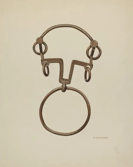 Framed Print : Ring Bit, c. 1938. Creator: Gordena Jackson Framed Print : Ring Bit, c. 1938. Creator: Gordena Jackson