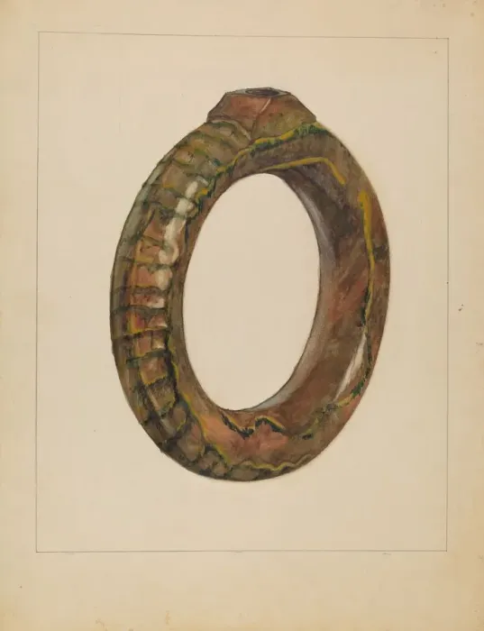 Framed Print : Ring Bottle, 1936. Creator: Jessica Price Framed Print : Ring Bottle, 1936. Creator: Jessica Price