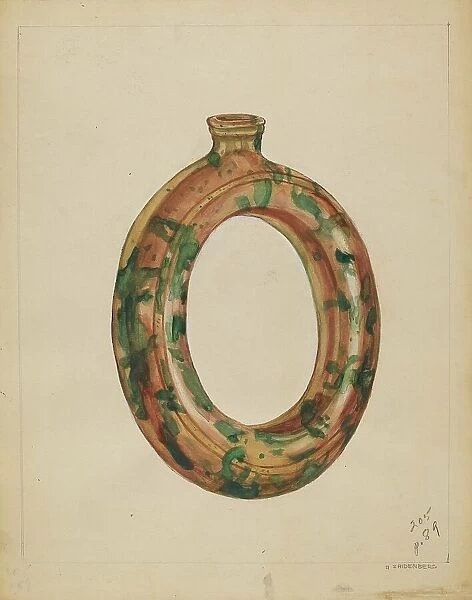 Ring Bottle, c. 1936. Creator: A. Zaidenberg
