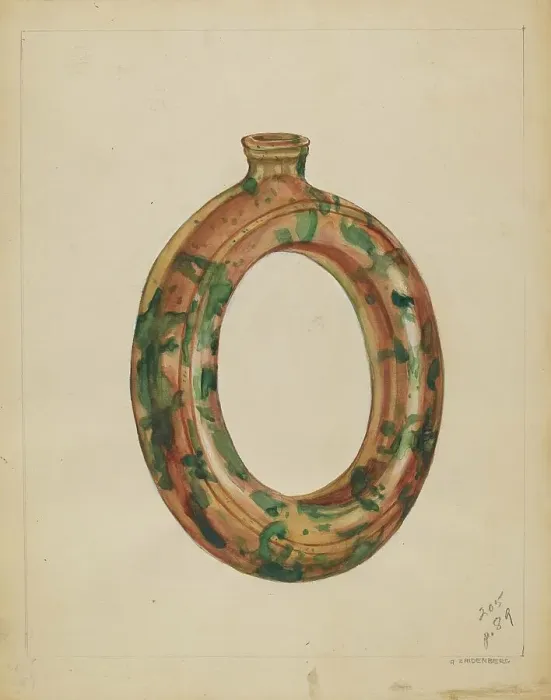 Framed Print : Ring Bottle, c. 1936. Creator: A. Zaidenberg Framed Print : Ring Bottle, c. 1936. Creator: A. Zaidenberg