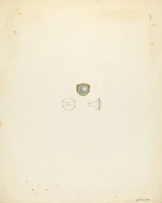 Framed Print : Ring, c. 1940. Creator: Michael Fenga Framed Print : Ring, c. 1940. Creator: Michael Fenga