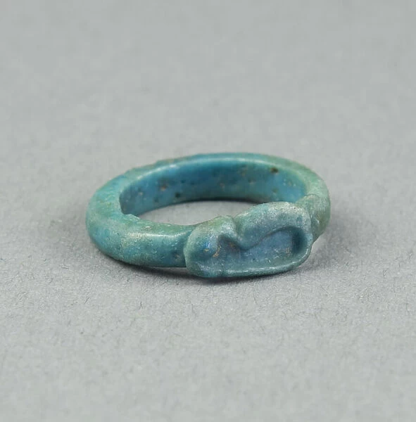 Ring: Figure of Serpent Uto (?), Egypt, New Kingdom, Dynasty 18 (about 1390 BCE)