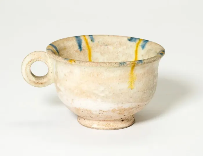 Framed Print : Ring-Handled Cup, Tang dynasty (618-906). Creator: Unknown Framed Print : Ring-Handled Cup, Tang dynasty (618-906). Creator: Unknown